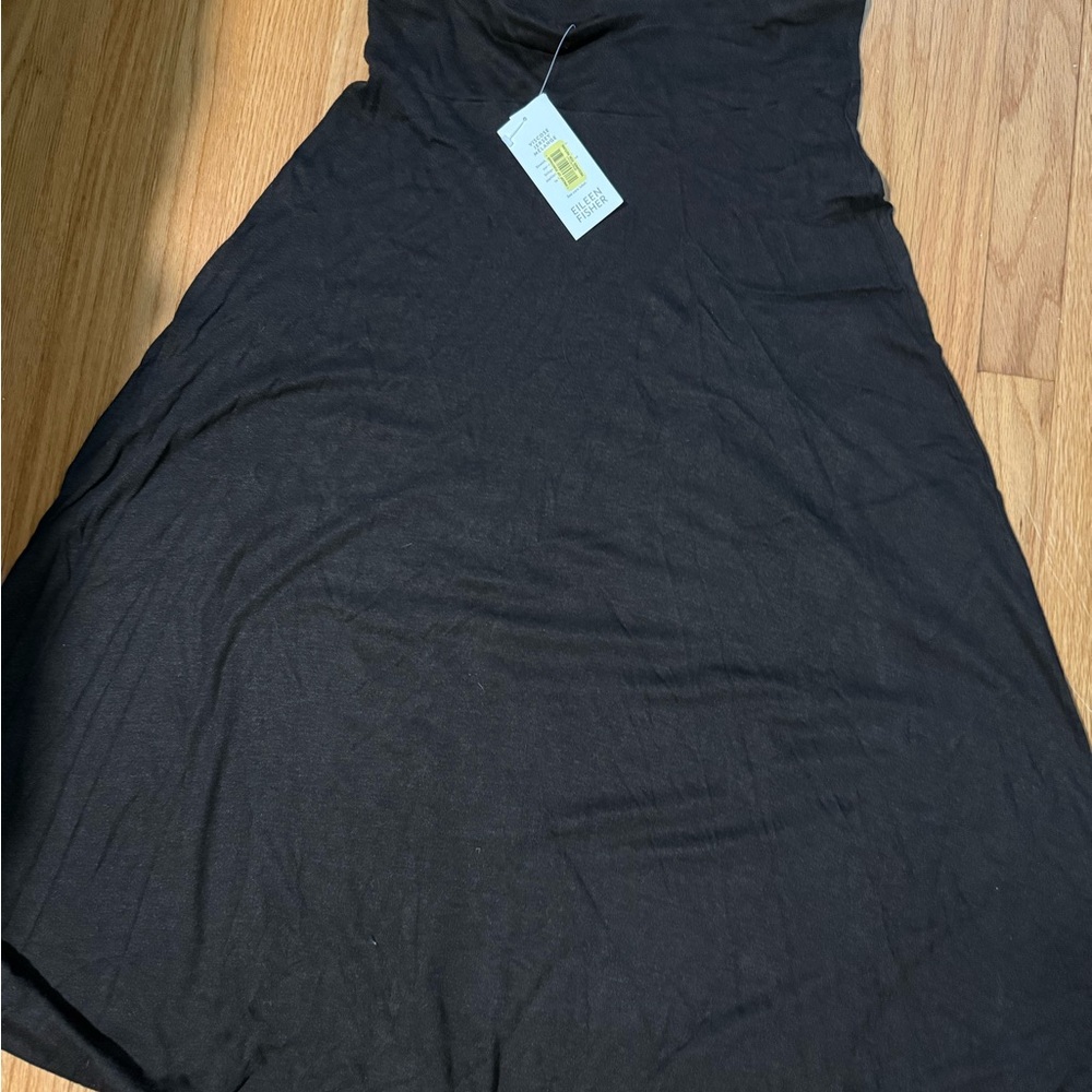 Eileen Fisher jersey full skirt with yoke bnwt size M brown peat